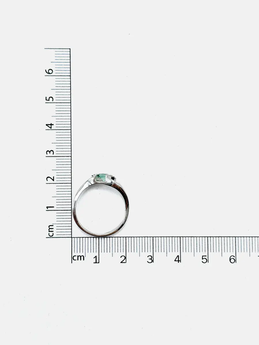 Купить Кольцо из серебра с изумрудом природным и шпинелями чёрными. Покрытие родий - Кольцо, Серебро - 925 в интернет-магазине кристалл мечты в Москве