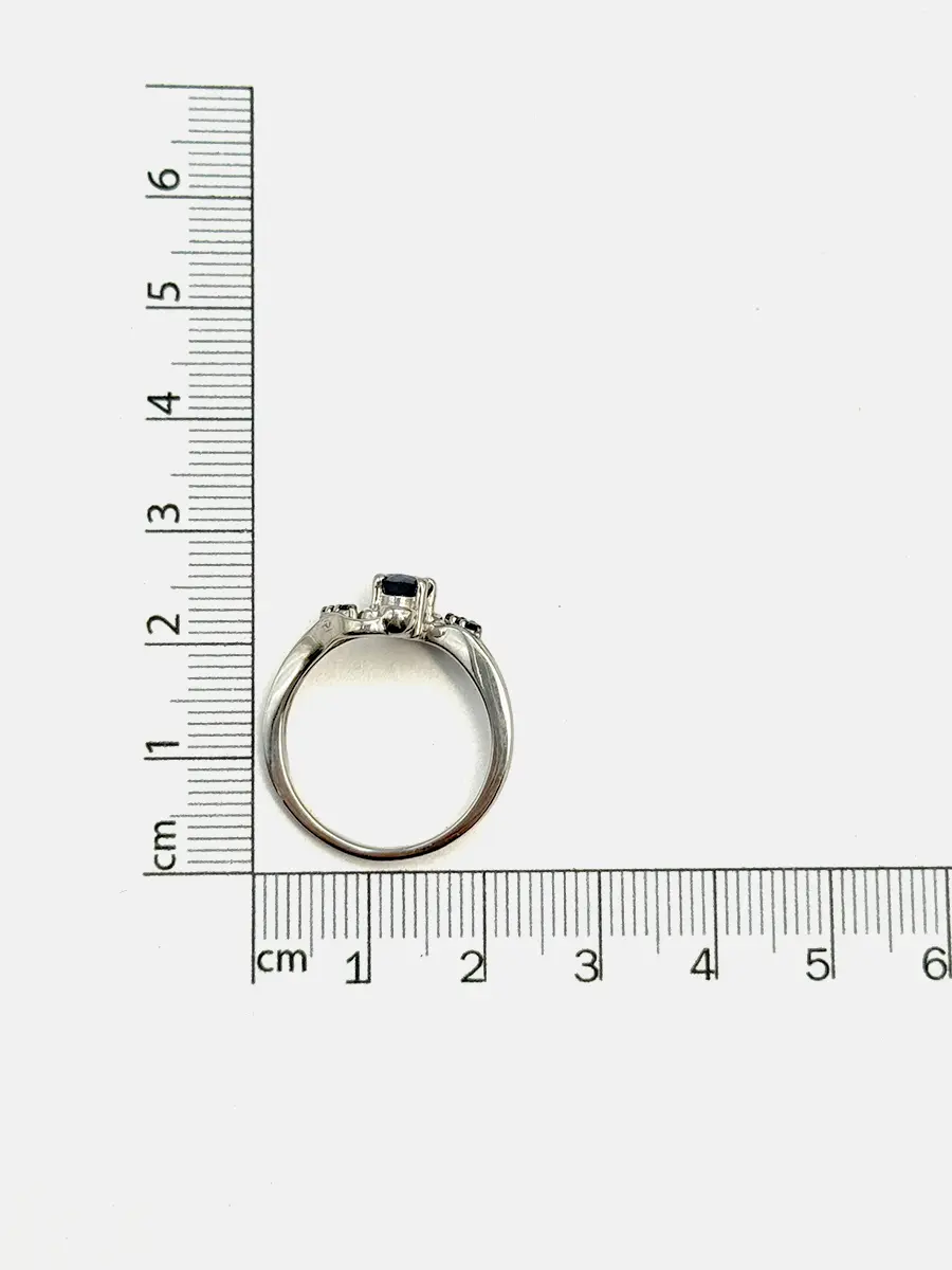Купить Кольцо из серебра с сапфиром и шпинелями - Кольцо, Серебро - 925 в интернет-магазине кристалл мечты в Москве