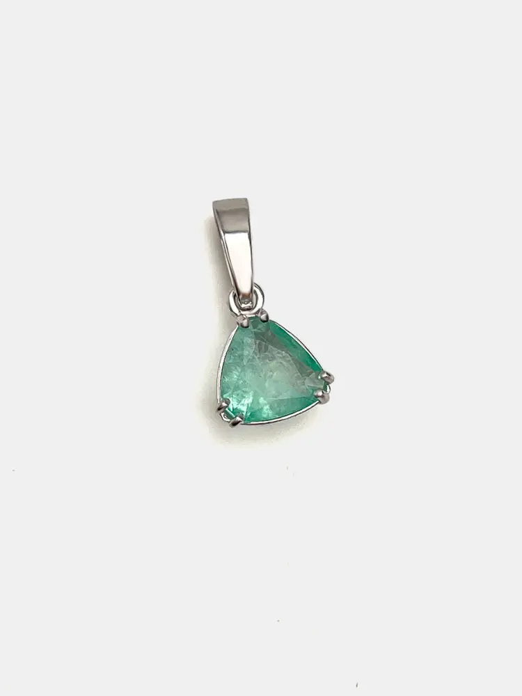 Купить Подвеска из золота с изумрудом природным - Подвеска, Золото - 585 в интернет-магазине кристалл мечты в Москве