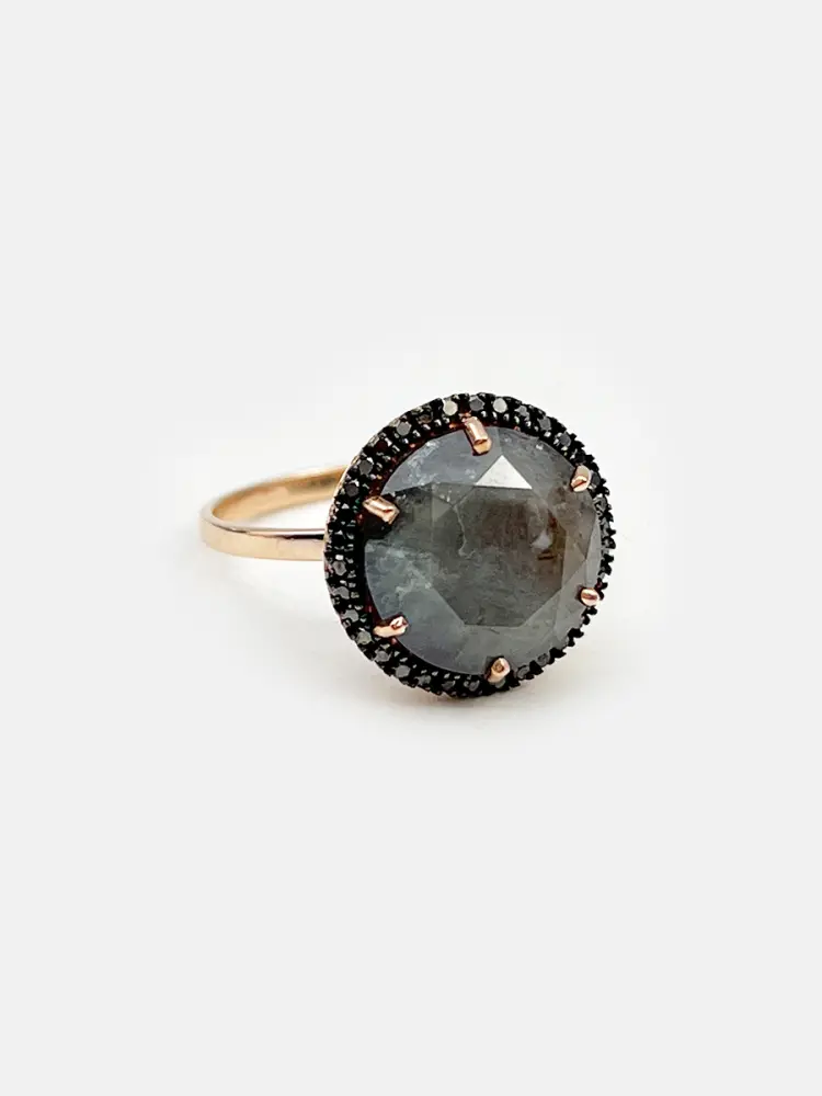 Купить Кольцо из золота с александритом природным уральским и бриллиантами - Кольцо, Золото - 585 в интернет-магазине кристалл мечты в Москве