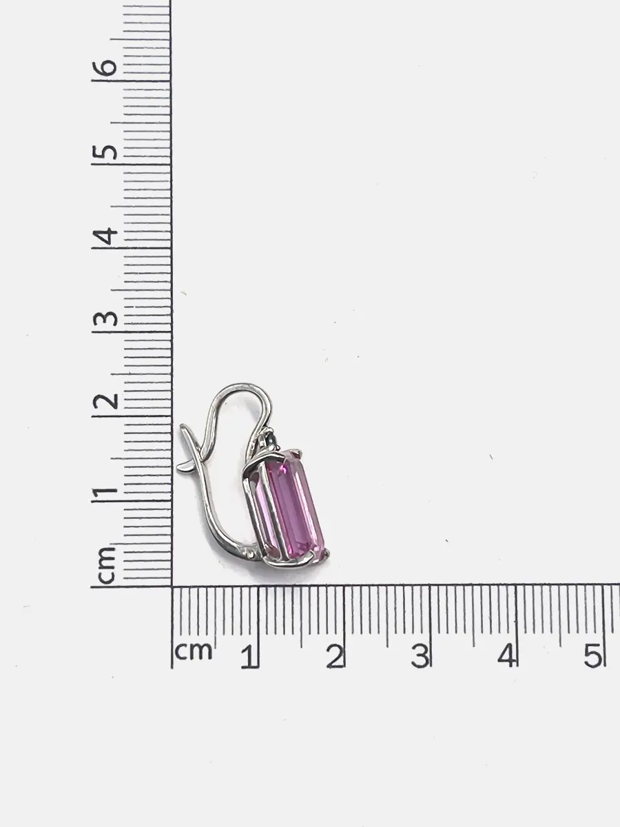 Купить Серьги из серебра с сапфирами - Серьги, Серебро - 925 в интернет-магазине кристалл мечты в Москве