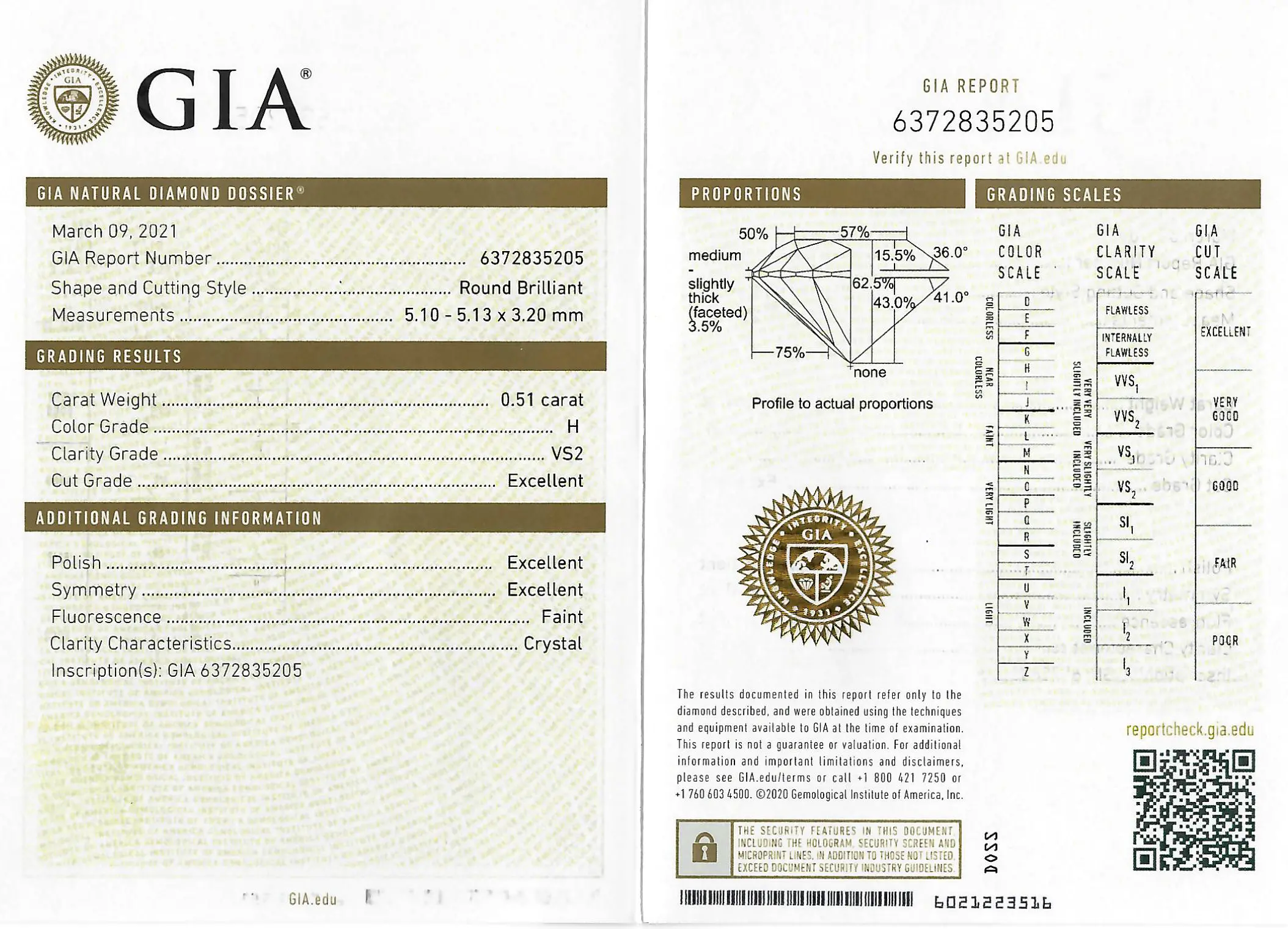 Купить Подвеска с бриллиантами 0,51 карата. Сертифицировано GIA - Подвеска, Золото - 585 в интернет-магазине кристалл мечты в Москве