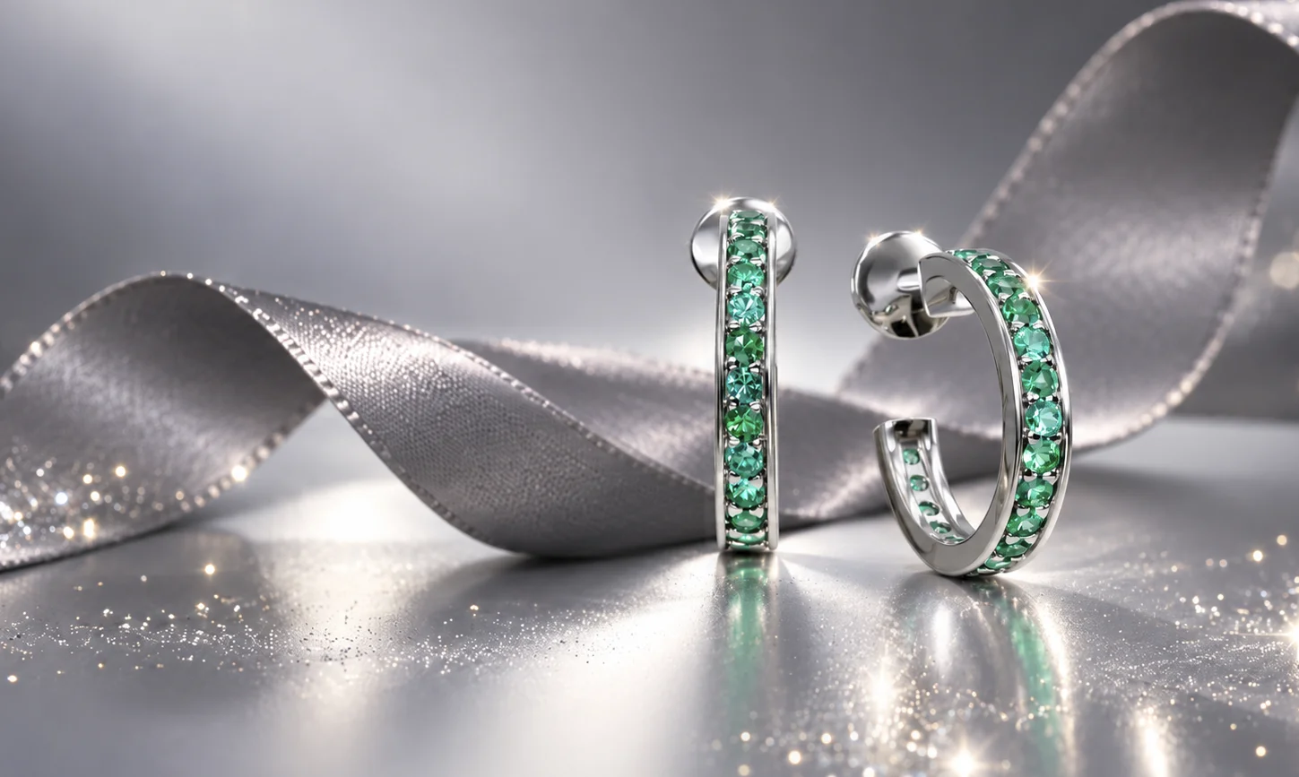ПРЕДЛОЖЕНИЕ НЕДЕЛИ! Серьги с уральскими изумрудами за 32 900р.