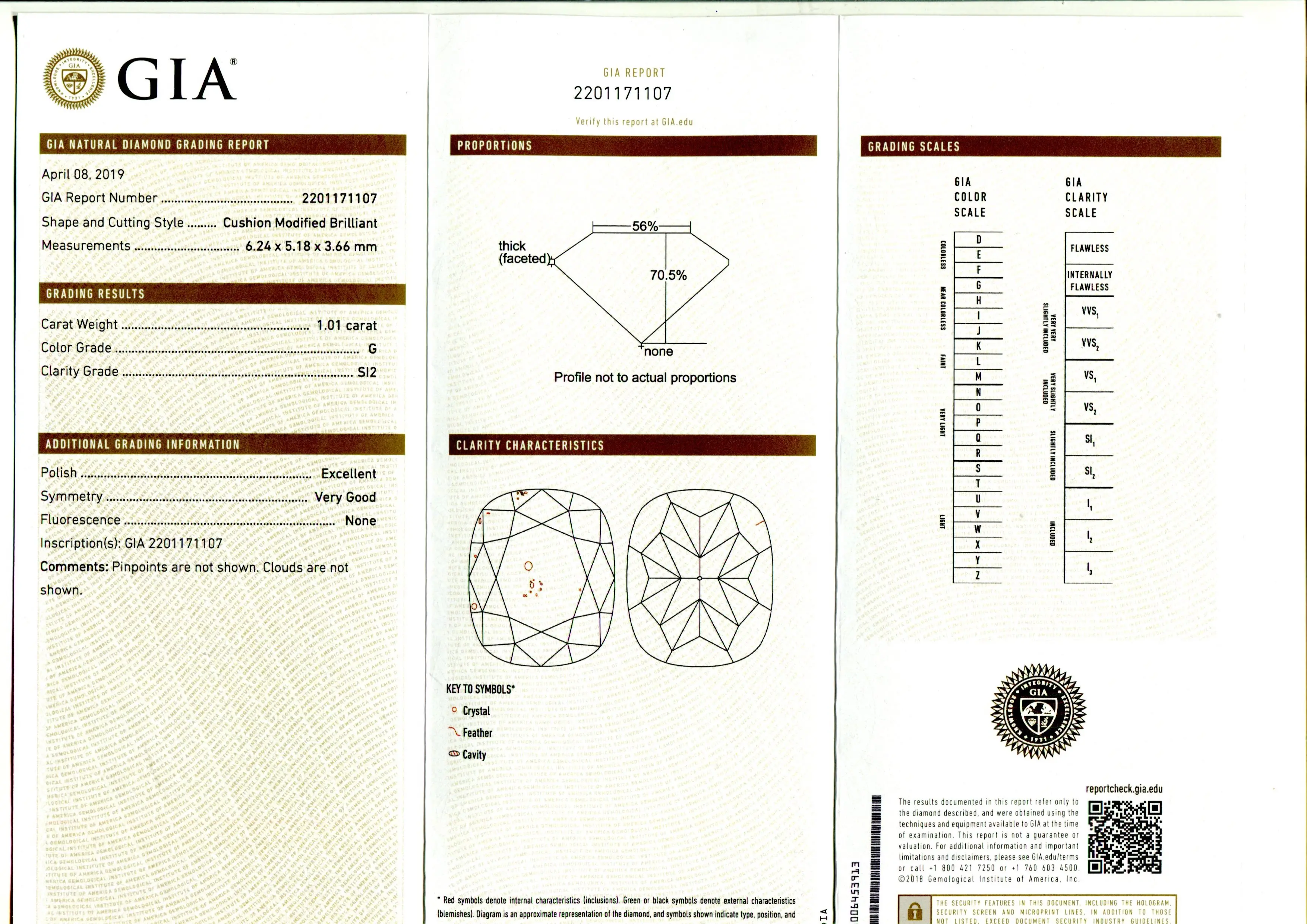 Купить Кольцо с бриллиантом 1,01 карата, платина 585, сертифицировано GIA - Кольцо, Платина - 585 в интернет-магазине кристалл мечты в Москве