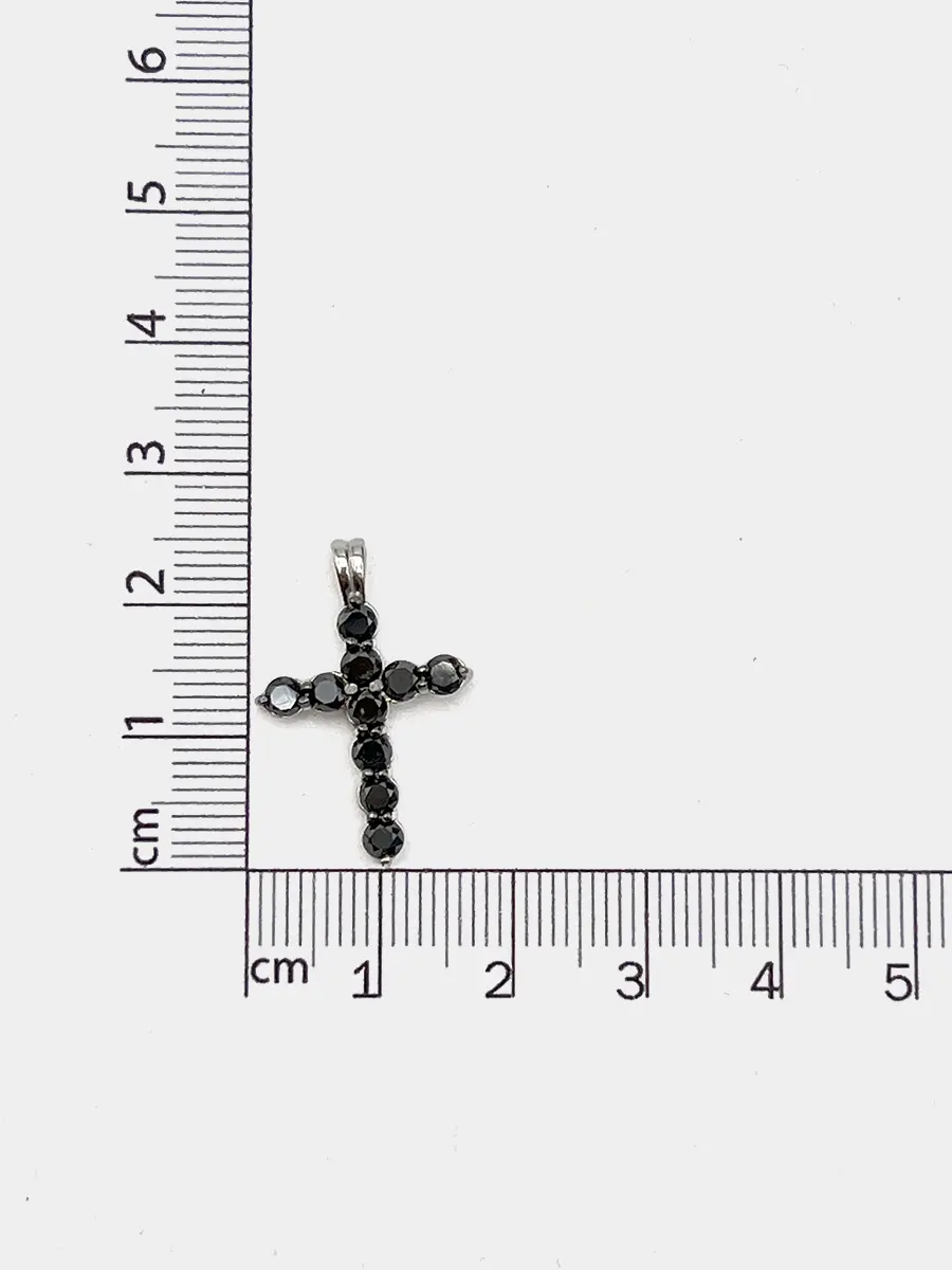 Купить Крест со шпинелями, серебро 925, покрытие родий - Крест, Серебро - 925 в интернет-магазине кристалл мечты в Москве