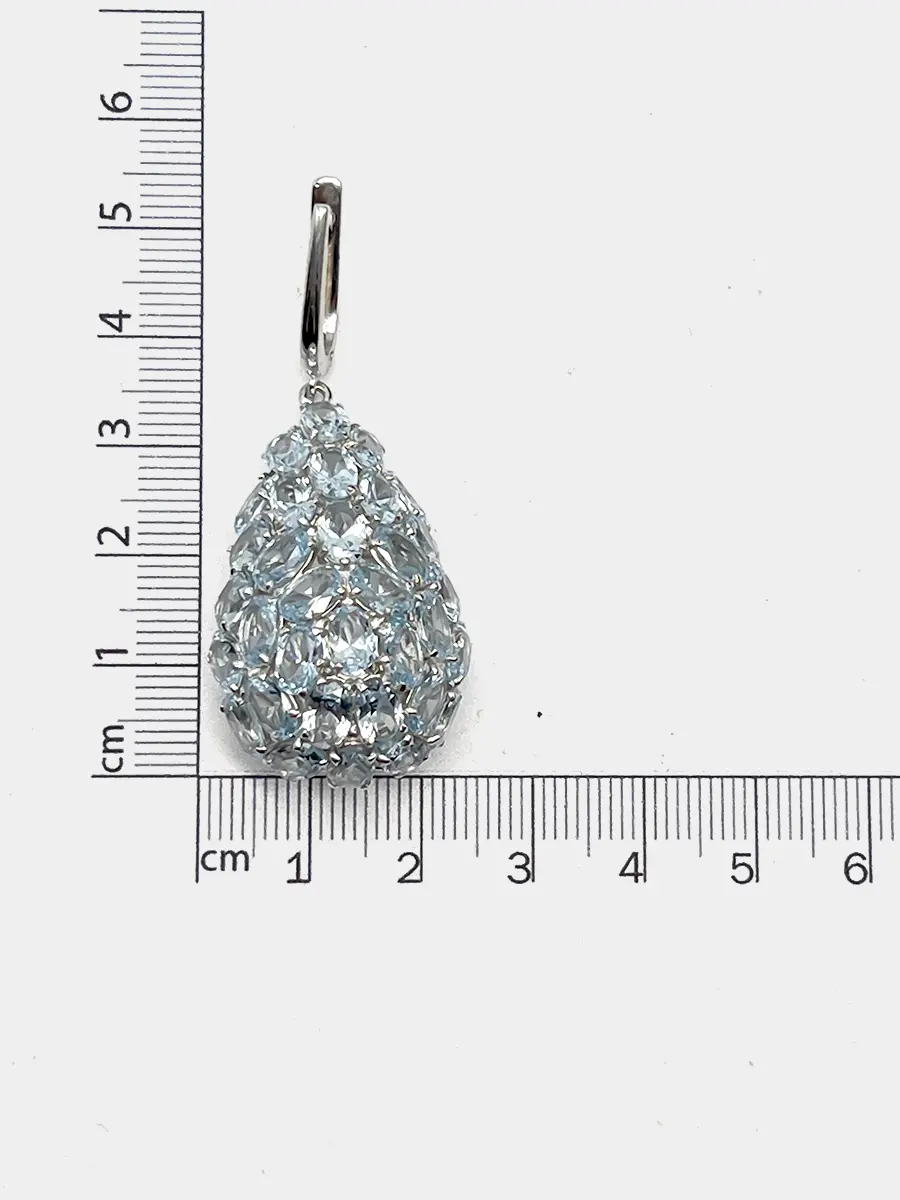 Купить Серьги из серебра со шпинелями - Серьги, Серебро - 925 в интернет-магазине кристалл мечты в Москве